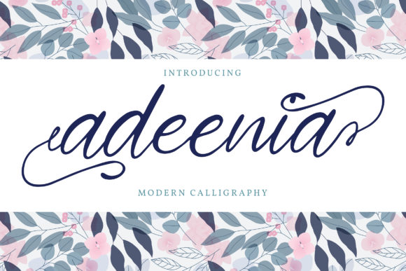 Adeenia: A Classy Script Font for Web Design
