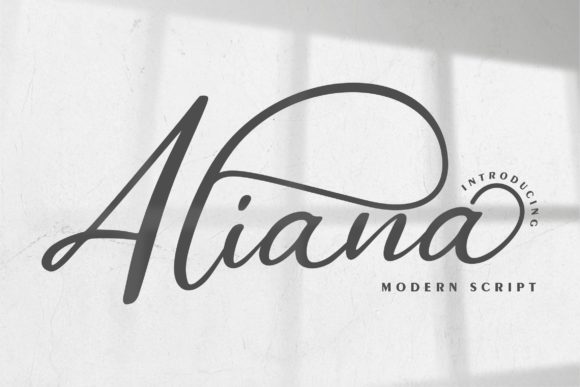Aliana: A Joyful Handwritten Font