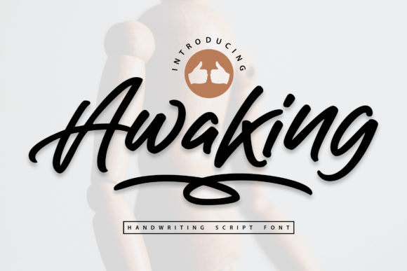 Awaking: A Handwritten Font for Craft Creators