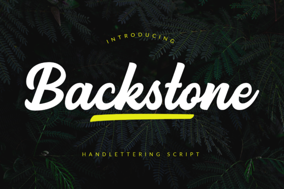 Backstone: A Bold Handwritten Font