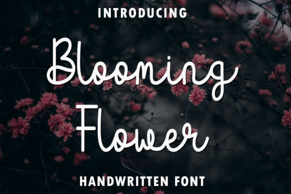 Blooming Flower Font: Elegant Script for Web Design