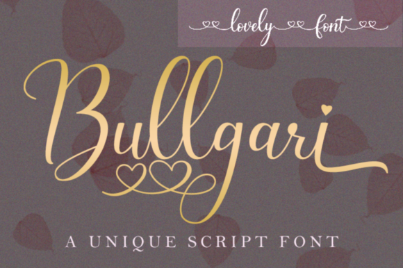 Bullgari: A Script Font for Elegant Design