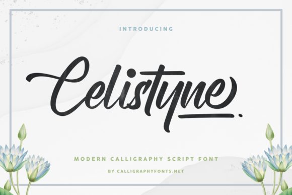 Celistyne: A Handwritten Font for Elegant Design