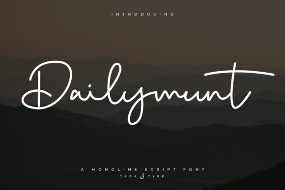 Dailymunt Font: Elegant Script for Editorial Design