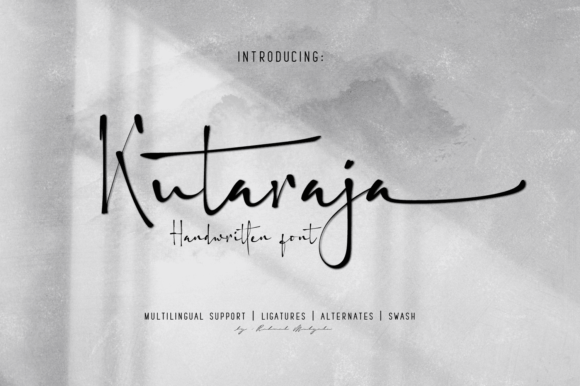 Kutaraja: A Delicate Typeface for Elegant Design