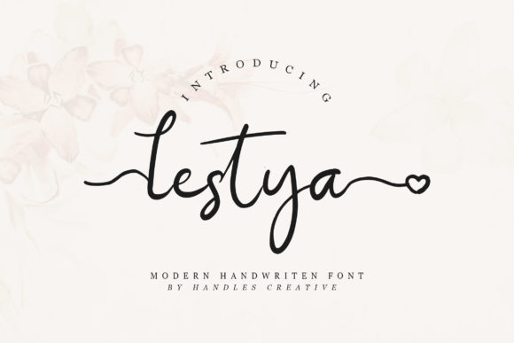 Lestya: A Magical Script Font