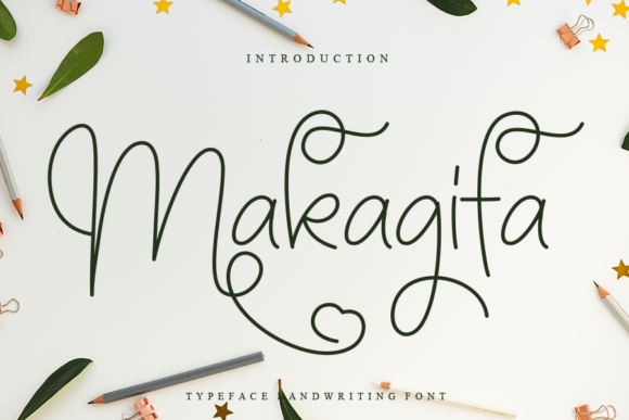 Makagifa: Elegant Script Font for Editorial Design