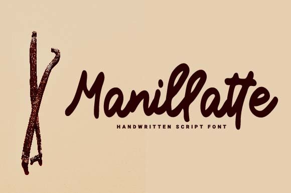 Manillatte: A Bold Handwritten Font