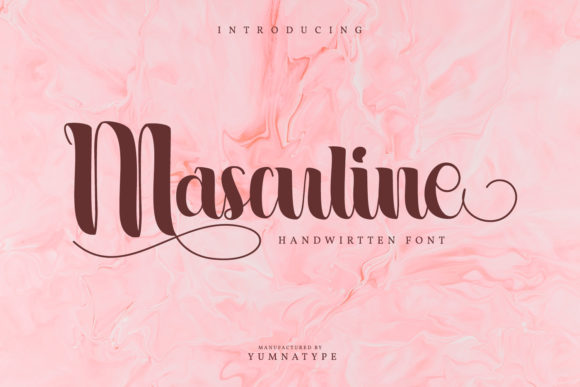 Masculine Font: Elegant Handwritten Style