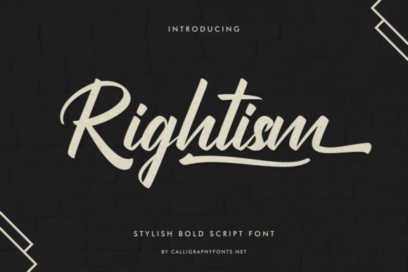 Rightism: A Font for Polished Branding