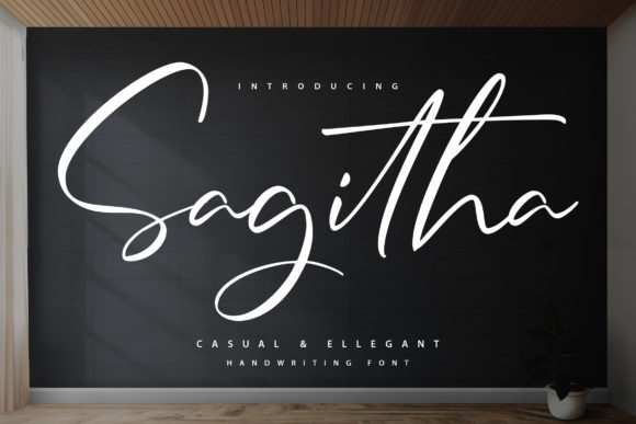 Sagitha: A Dazzling Script Font