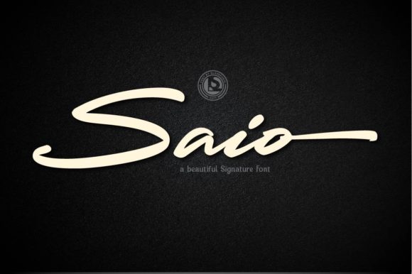 Saio: A Script Font for Creative Campaigns