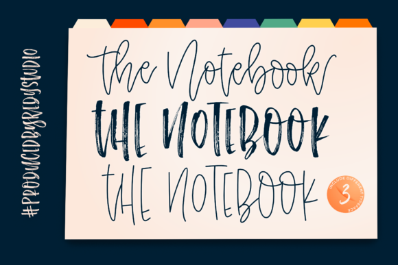 The Notebook: A Creative Script Font