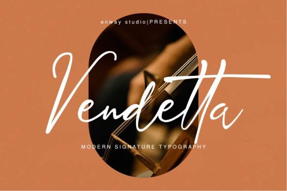Vendetta Signature Font for Web Design
